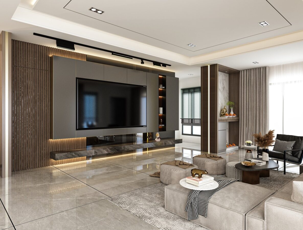 Thiết Kế Nội Thất Hiện Đại Nhà 110m² Chỉ 300 Triệu Đẹp Sang Trọng